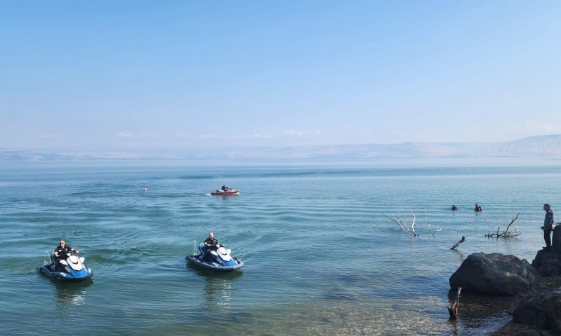 טרגדיה בצפון: חיפושים אחר נעדר שנכנס לכנרת ביום שבת