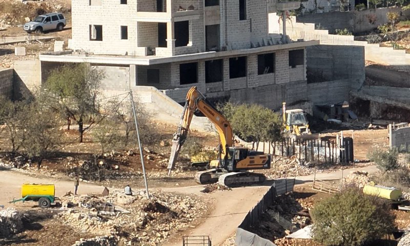 אכיפה בררנית: המנהל האזרחי מתעלם מבנייה ערבית שתועדה בבנימין