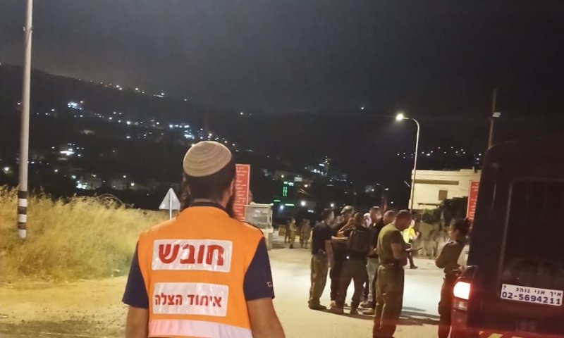 פיגוע דריסה: 2 פצועים ליד שכם, המחבל הסגיר את עצמו