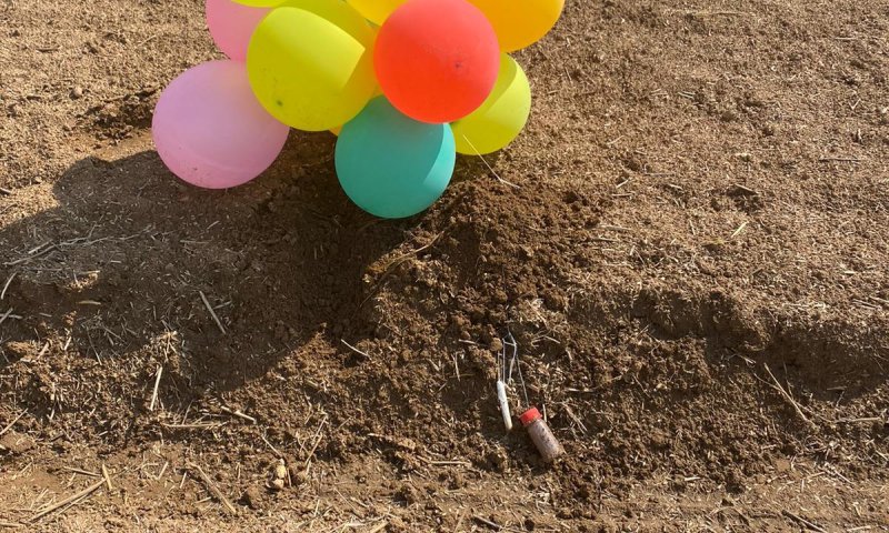 צרור בלונים עם חפץ חשוד נחת בשדות המועצה אשכול