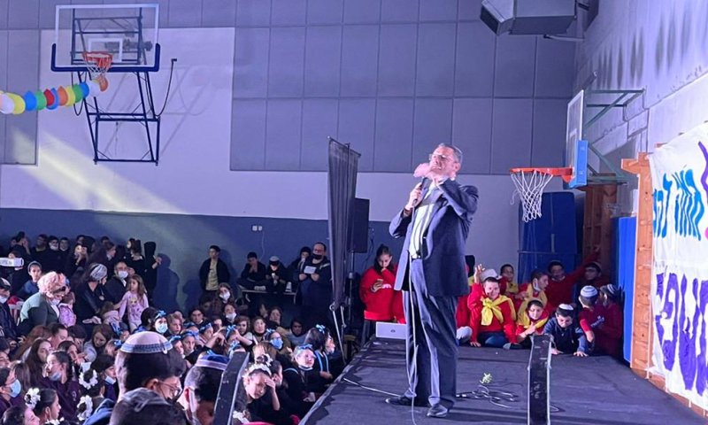 עזרא חגגו שבת ארגון; ראש עיריית ירושלים הגיע לברך