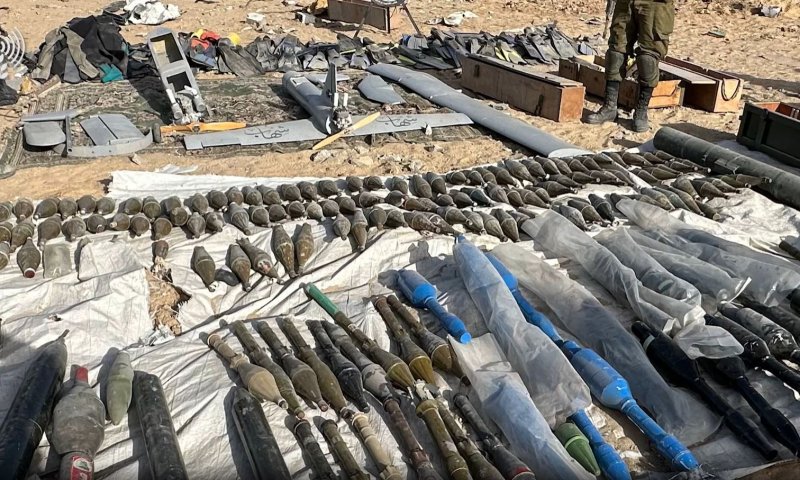 צפו: צה"ל איתר את מצבור האמל"ח הגדול ביותר בעזה