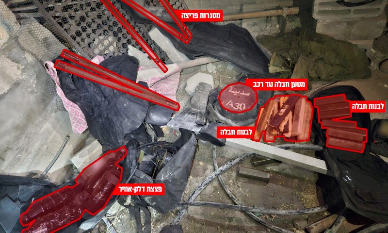 בתוך הקו הצהוב: אותר מחסן אמל"ח של חמאס. צפו