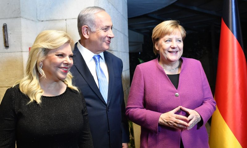 פגישה עם נתניהו וחאן אל אחמר:מרקל נחתה בישראל