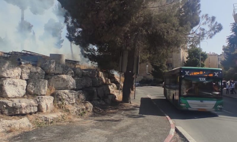 שריפה באזור גבעת התחמושת