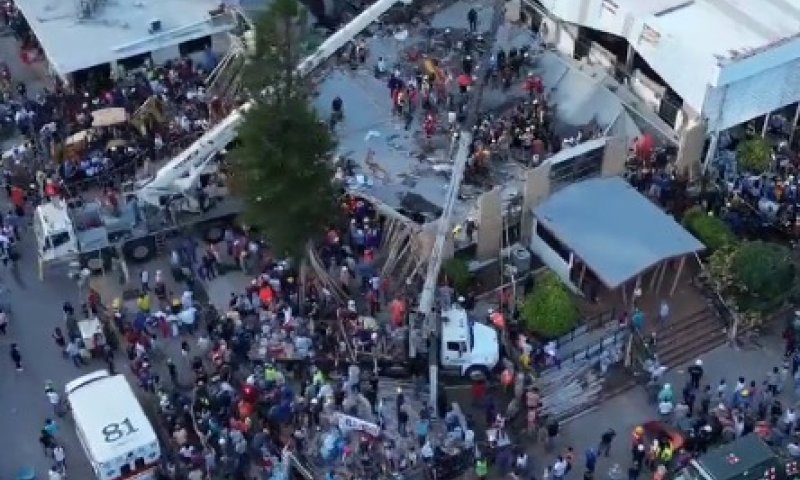 אסון במקסיקו: עשרות נעדרים בקריסת גג כנסייה