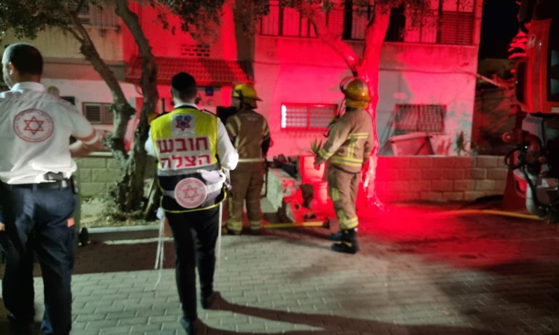 ראש העין: נקבע מותו של גבר שנלכד בדירה בוערת