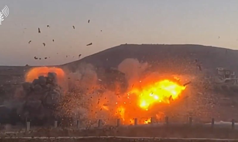 צפו בתיעוד: כך הושמד מרחב היערכות של כוח רדואן בדרום לבנון