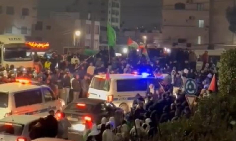 מפגני הסתה: כך התקבלו המחבלים המשוחררים ביו"ש