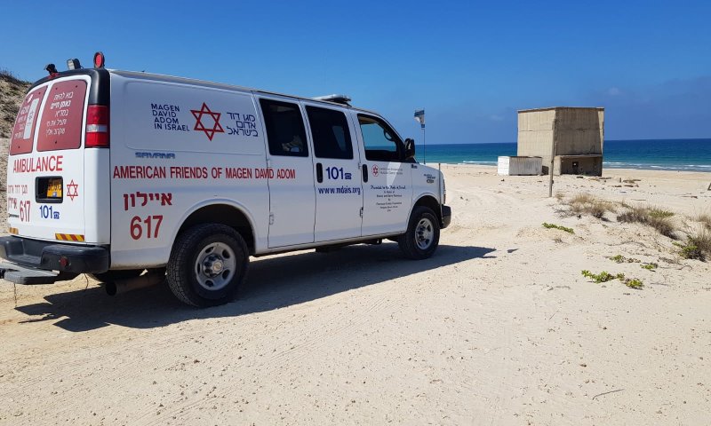 גבר טבע למוות בחוף לא מוכרז סמוך לפלמחים