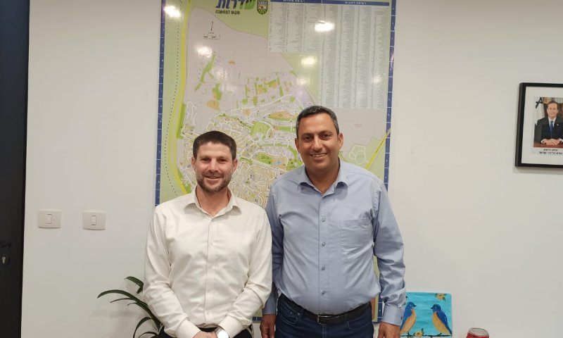 חיזוק למפקד של סמוטריץ' מאלון דוידי ואיתמר רביבו