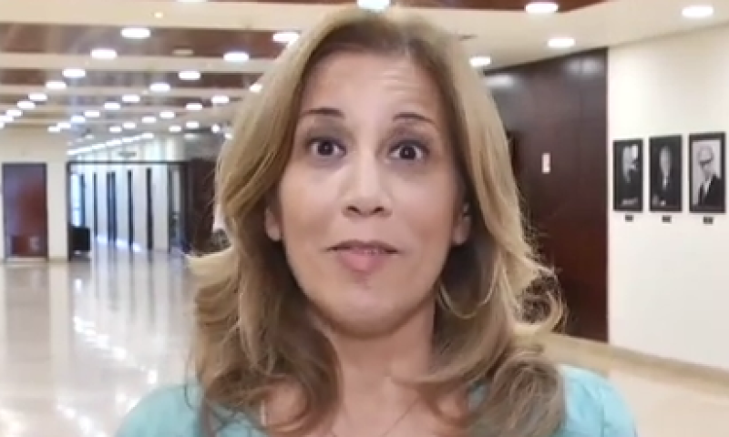 צפו: השאלה שגרמה לח"כ לביא לגמגם בשידור