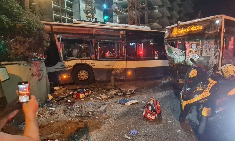 תאונה קטלנית הלילה בתל אביב, אדם נהרג ו-9 פצועים