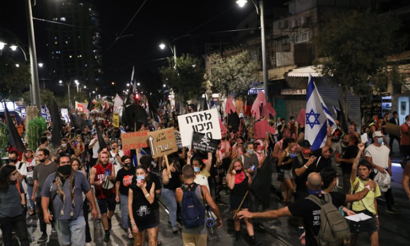 מחאות ברסלב והשמאל התאחדו נגד נתניהו