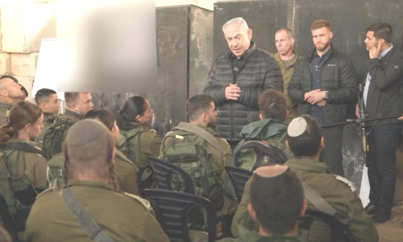 נתניהו נפגש עם קצינים ותקף את "האולפנים"