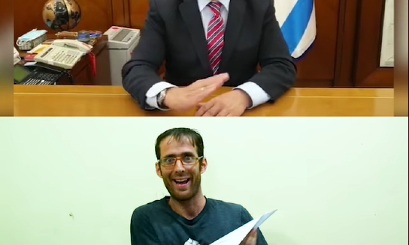 צפו: כוכב 'אנדרדוס' בגרסה משעשעת לנתניהו