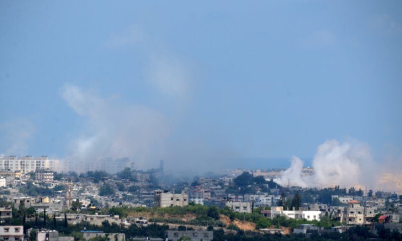 צפו: תקיפת חיל האוויר בתגובה לבלוני התבערה