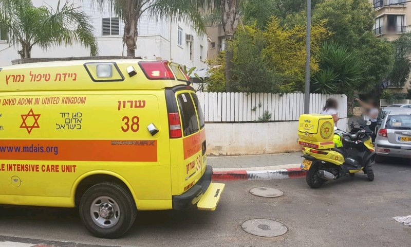 נתניה: פעוט מחוסר הכרה פונה לאחר החייאה לביה"ח