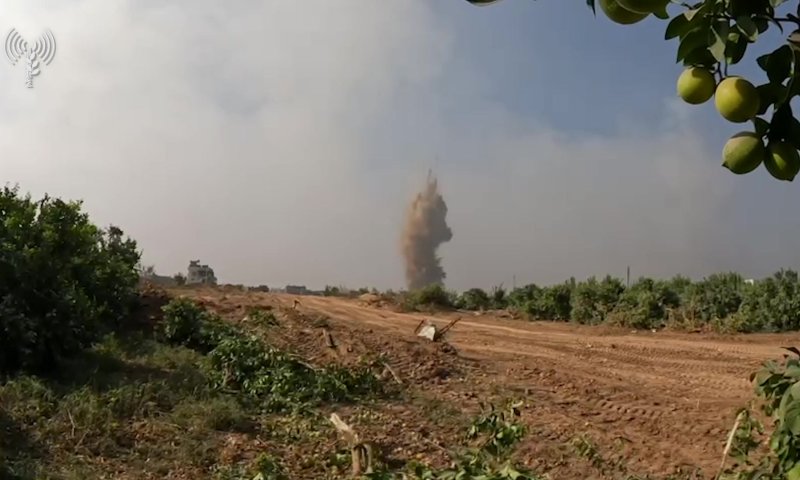 תאונה מבצעית: אמצעי לחימה התפוצצו בעוטף עזה