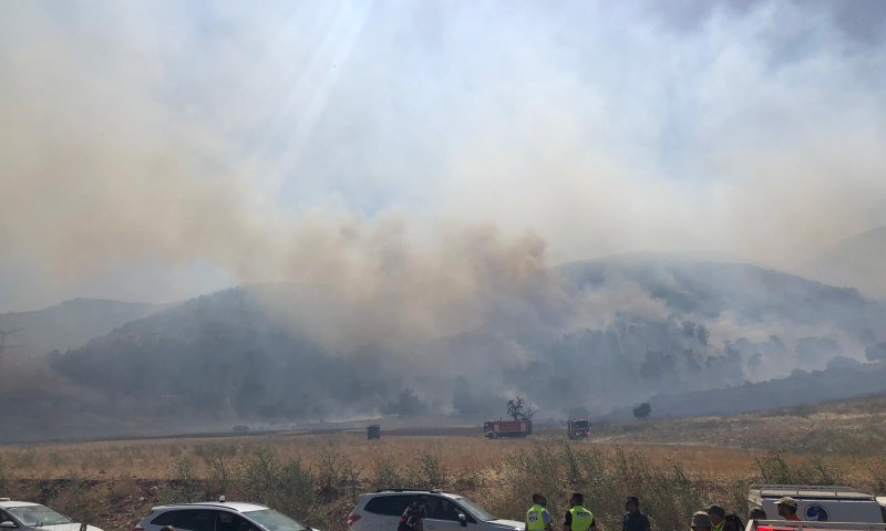 6000 דונם נשרפו; הושגה שליטה על האש