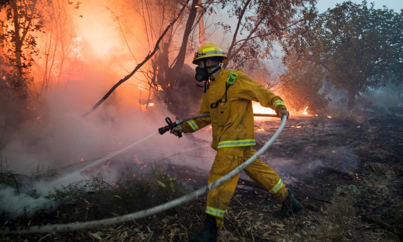 סיכום אירועי השריפות: 1023 מוקדי אש; 0 הרוגים