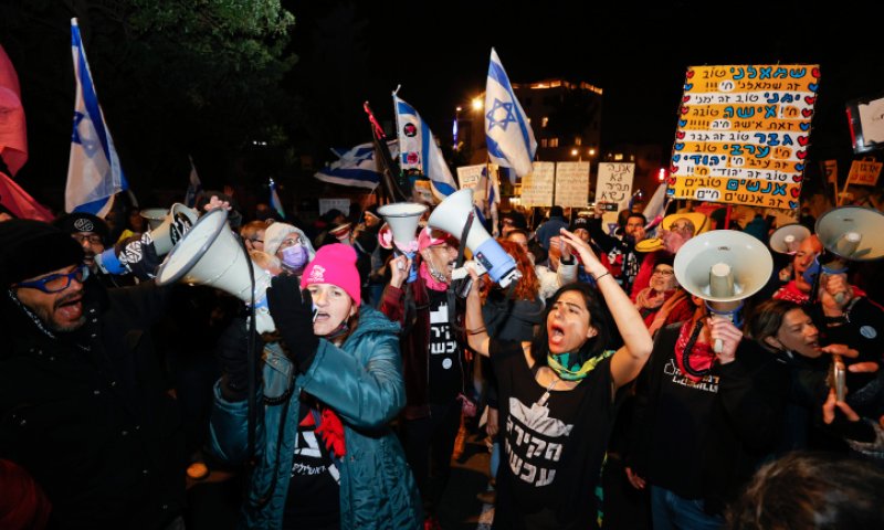 לראשונה מאז הבחירות: מפגינים נגד נתניהו בבלפור