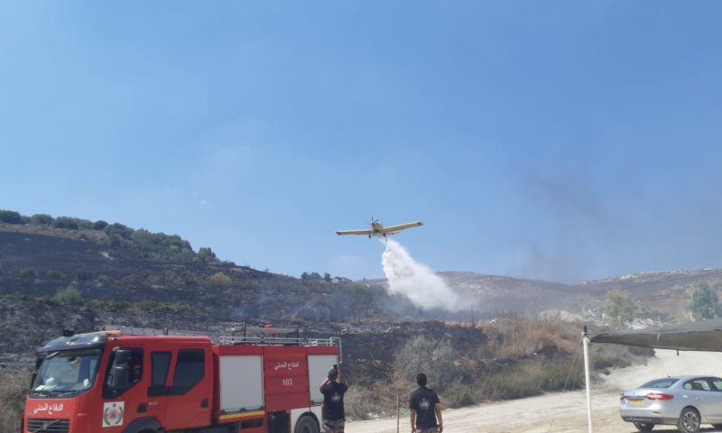 הושגה שליטה על השריפה שפרצה בהר ברכה