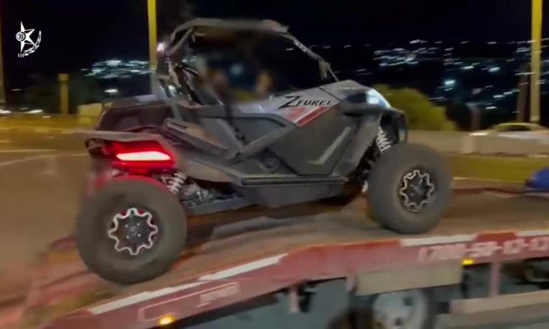 תיעוד ההחרמה: ילד בן 13 נתפס נוהג ברכב שטח יוקרתי