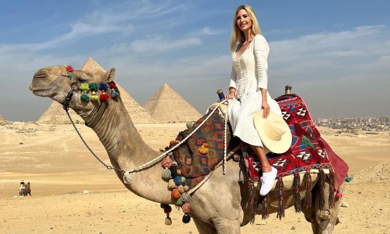 אבא רץ? אז מה: איוונקה טראמפ מבלה במצרים