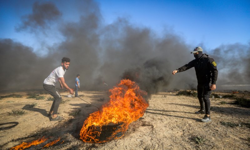 התפרעויות בגבול עזה: דיווח על הרוג ו-9 פצועים במקום