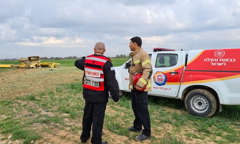 מטוס ריסוס התרסק בנגב: הטייס נפצע באורח בינוני