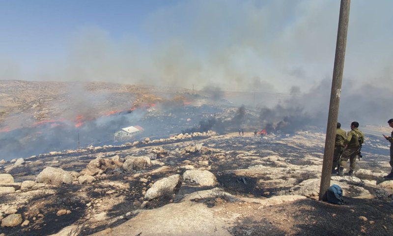 הושגה שליטה על האש; התושבים לא יעשו שבת ביישוב