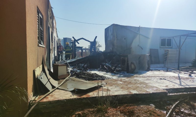 פגיעה ישירה בבית בעוטף עזה: אין נפגעים