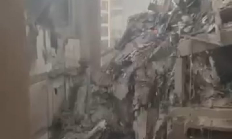 כמו בעזה: תיעוד מהבניין בו חוסל בכיר חיזבאללה