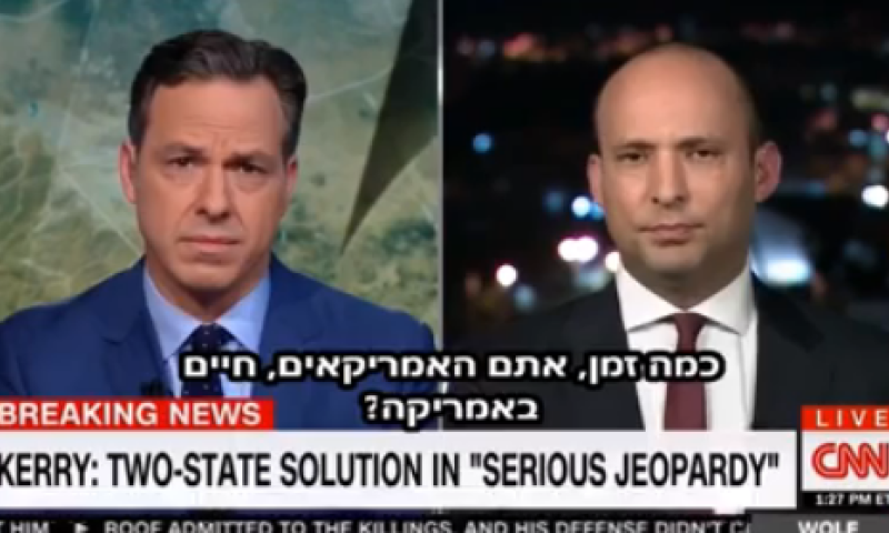 צפו: בנט שאל שאלה, המראיין איבד את המילים