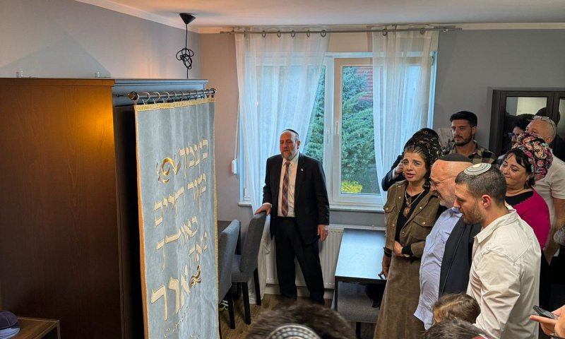 מרגש: בי"כ חדש בפולין לזכרו של הנופל מהמלחמה