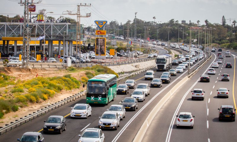 פקקים מצפון לדרום: מפת עומסי התנועה בכבישים