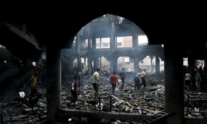 צה"ל תקף שני בתי-ספר ברצועת עזה