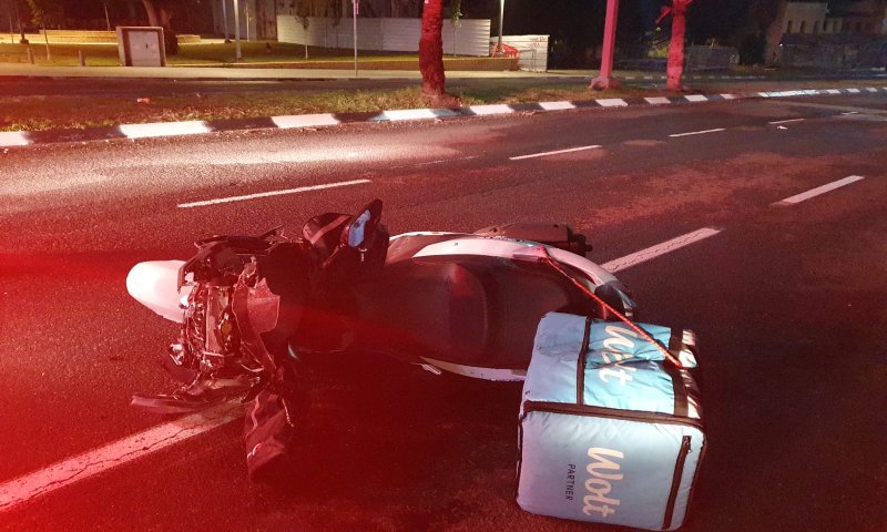 נקבע מותו של הולך רגל בן 63 שנפגע מקטנוע