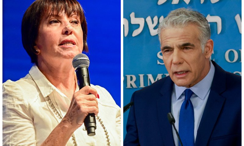 ניצול פוליטי? לפיד העביר תדרוך ביטחוני לזהבה גלאון