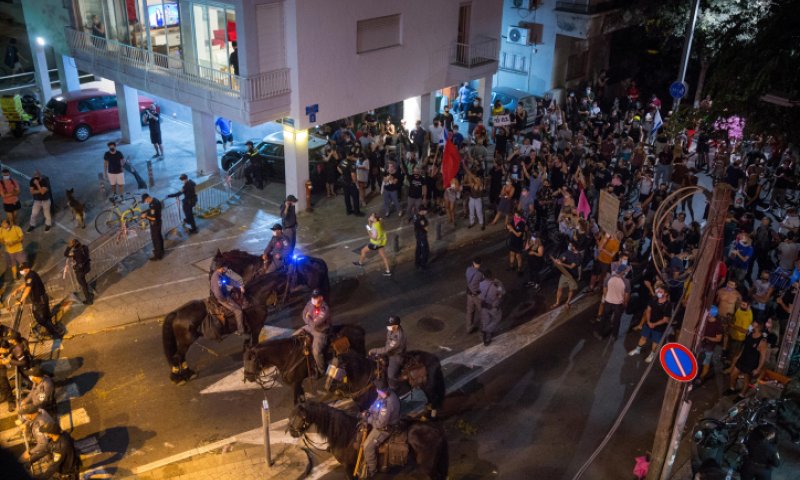 עימותים במחאה נגד נתניהו: 38 מפגינים נעצרו