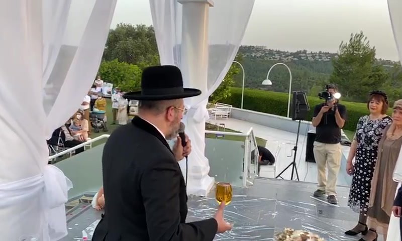 צפו: צמרת עולם המשפט התייצבה בחתונה הסרוגה