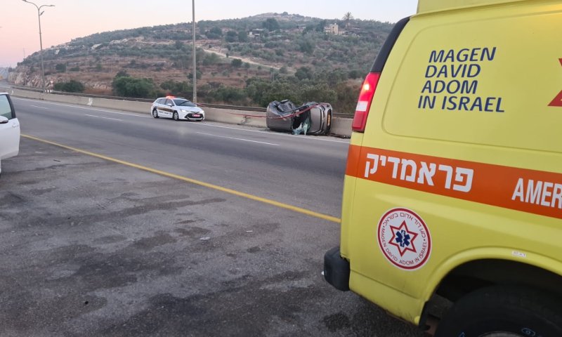 תאונה קשה בשומרון: הרוג מפגיעת משאית בכביש 5