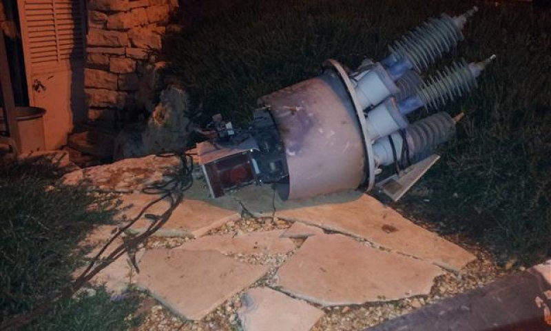 פלסטינים ניסו לגנוב שנאי חשמל; עלי זהב בעלטה