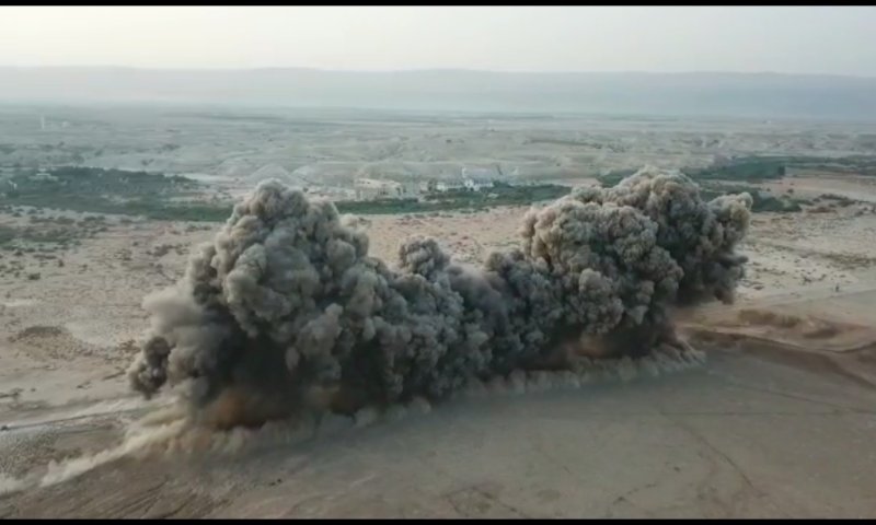 900 מוקשים ב-3 שניות: כך פוצץ שדה מוקשים בבקעה