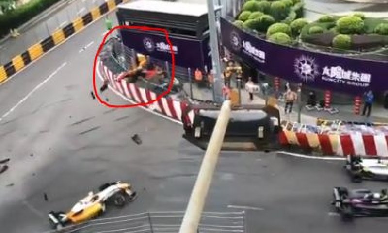 תיעוד: התאונה המחרידה על מסלול המרוצים. צפו