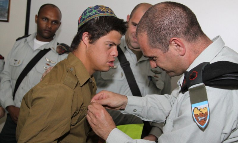 מצטיין חטמ"ר עציון: חייל עם תסמונת דאון