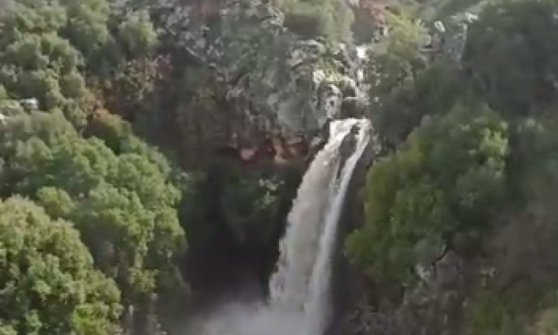 בשצף קצף: מפל סער בשיא עוצמתו | צפו