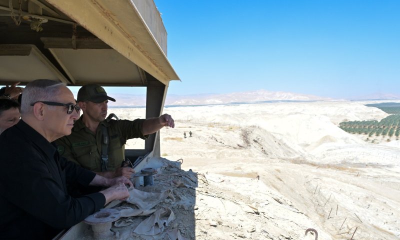 נתניהו בבקעה: חשוב לנו להבטיח שהגבול הזה יישאר גבול של שלום