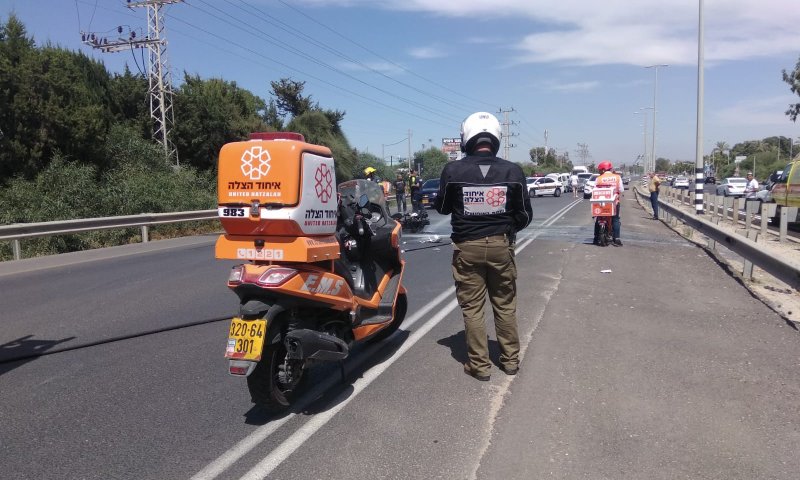 כביש 461: בן 35 שרכב על אופנוע נפצע בינוני